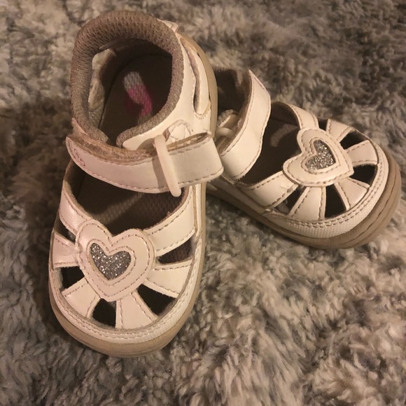 Stride rite Louisa white toddler shoe - Picture 1 of 3
